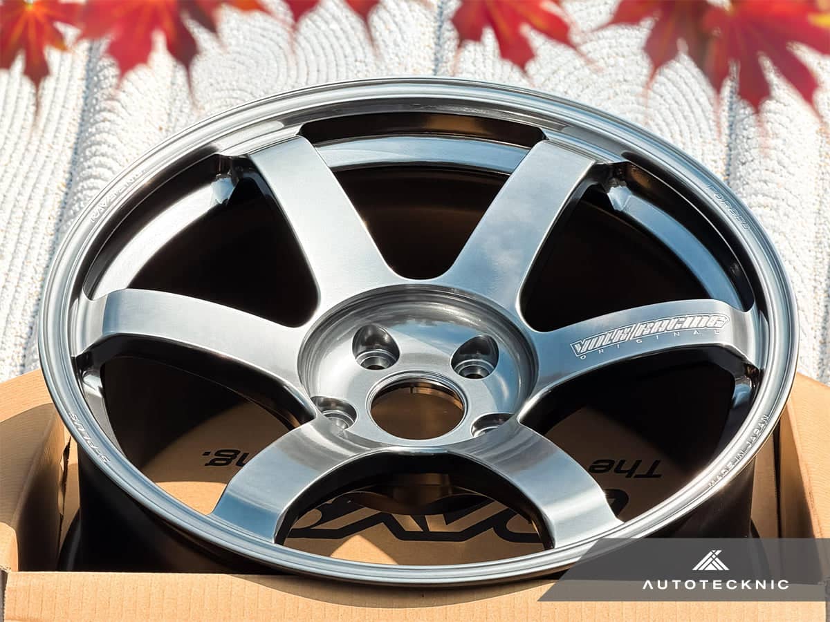 Kies-Motorsports AutoTecknic USA Volk Racing TE37 Saga S-Plus 18x9.5 +22 5x114.3 Shining Light Metal - GR Corolla / EVO (Set of 4)