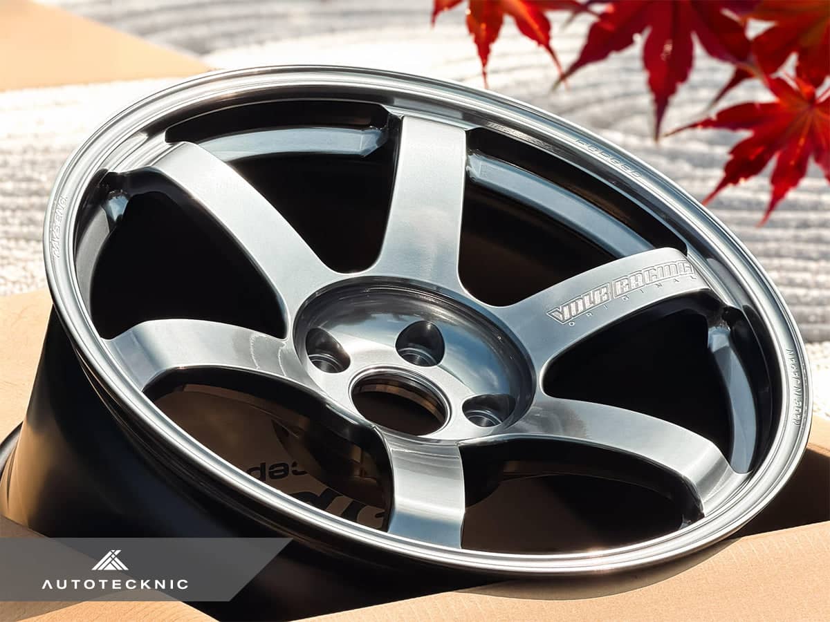 Kies-Motorsports AutoTecknic USA Volk Racing TE37 Saga S-Plus 18x9.5 +22 5x114.3 Shining Light Metal - GR Corolla / EVO (Set of 4)
