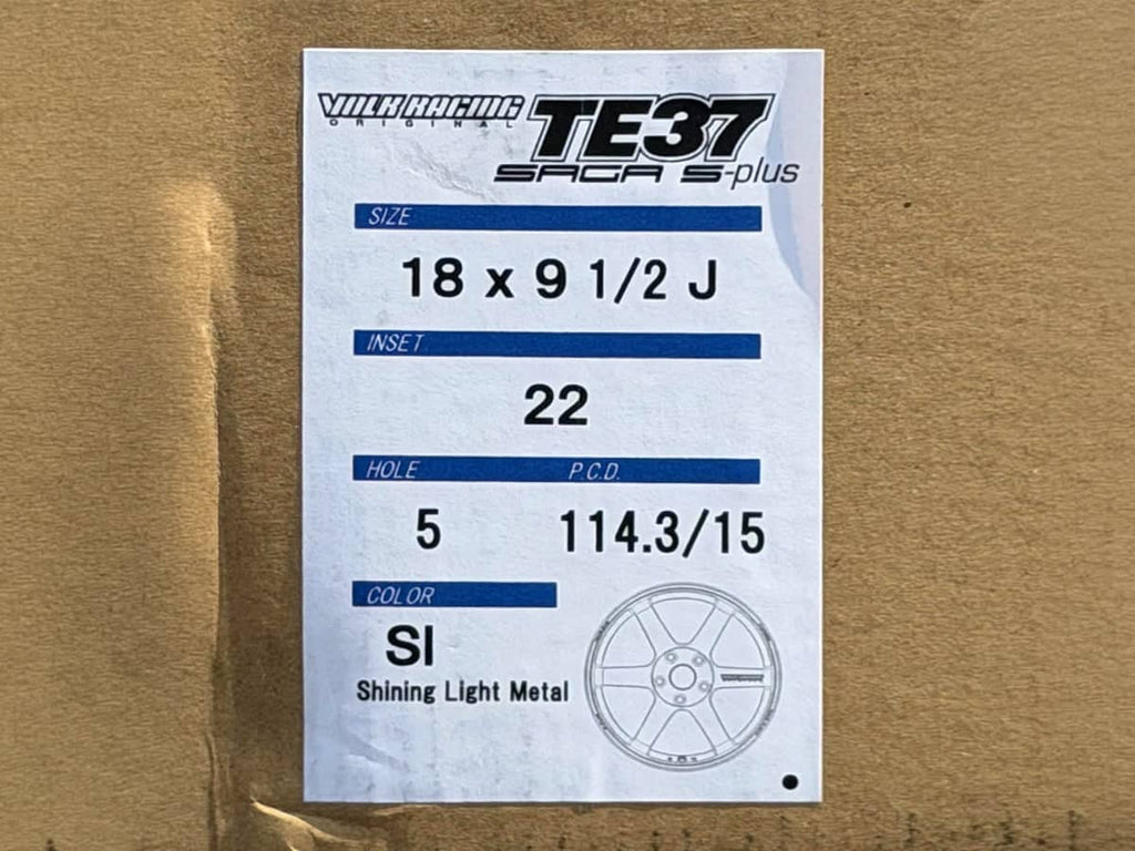 Kies-Motorsports AutoTecknic USA Volk Racing TE37 Saga S-Plus 18x9.5 +22 5x114.3 Shining Light Metal - GR Corolla / EVO (Set of 4)