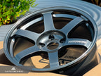 Kies-Motorsports AutoTecknic USA Volk Racing TE37 Saga S-Plus 18x9.5 +38 5x114.3 Shining Black Metal (Set of 4)