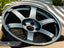 Kies-Motorsports AutoTecknic USA Volk Racing TE37 Saga S-Plus 18x9.5 +38 5x114.3 Shining Black Metal (Set of 4)