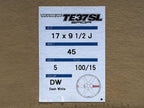 Kies-Motorsports AutoTecknic USA Volk Racing TE37 Saga SL 17x9.5 +45 5x100 Dash White - GR86 / BRZ / FRS (Set of 4)
