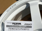 Kies-Motorsports AutoTecknic USA Volk Racing TE37 Saga SL 18x9.5 5x114.3 +22 Dash White (Set of 4)