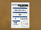 Kies-Motorsports AutoTecknic USA Volk Racing TE37 Saga SL 18x9.5 5x114.3 +22 Dash White (Set of 4)