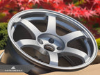 Kies-Motorsports AutoTecknic USA Volk Racing TE37 Saga SL 18x9.5 5x114.3 +22 Diamond Silver (Set of 4)