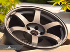 Kies-Motorsports AutoTecknic USA Volk Racing TE37 Saga SL 18x9.5 5x114.3 +22 Matte Gunbronze (Set of 4)