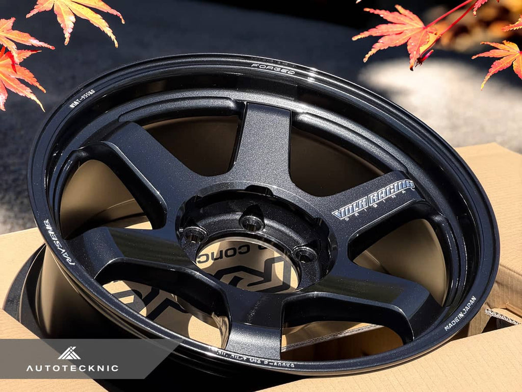 Kies-Motorsports AutoTecknic USA Volk Racing TE37 Ultra Large PCD M-Spec 18x8 +0 6x139.7 Diamond Dark Gunmetal (Set of 4)