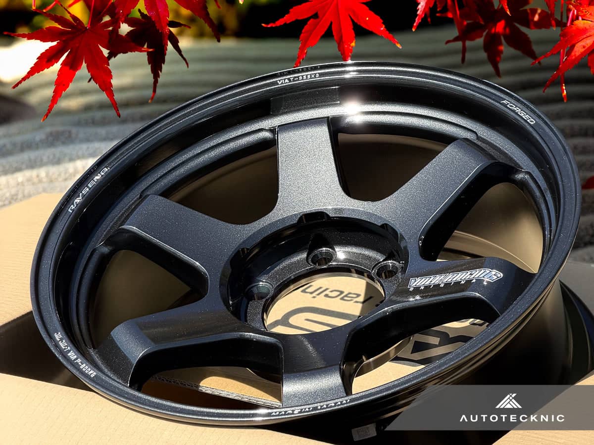 Kies-Motorsports AutoTecknic USA Volk Racing TE37 Ultra Large PCD M-Spec 18x8 +0 6x139.7 Diamond Dark Gunmetal (Set of 4)