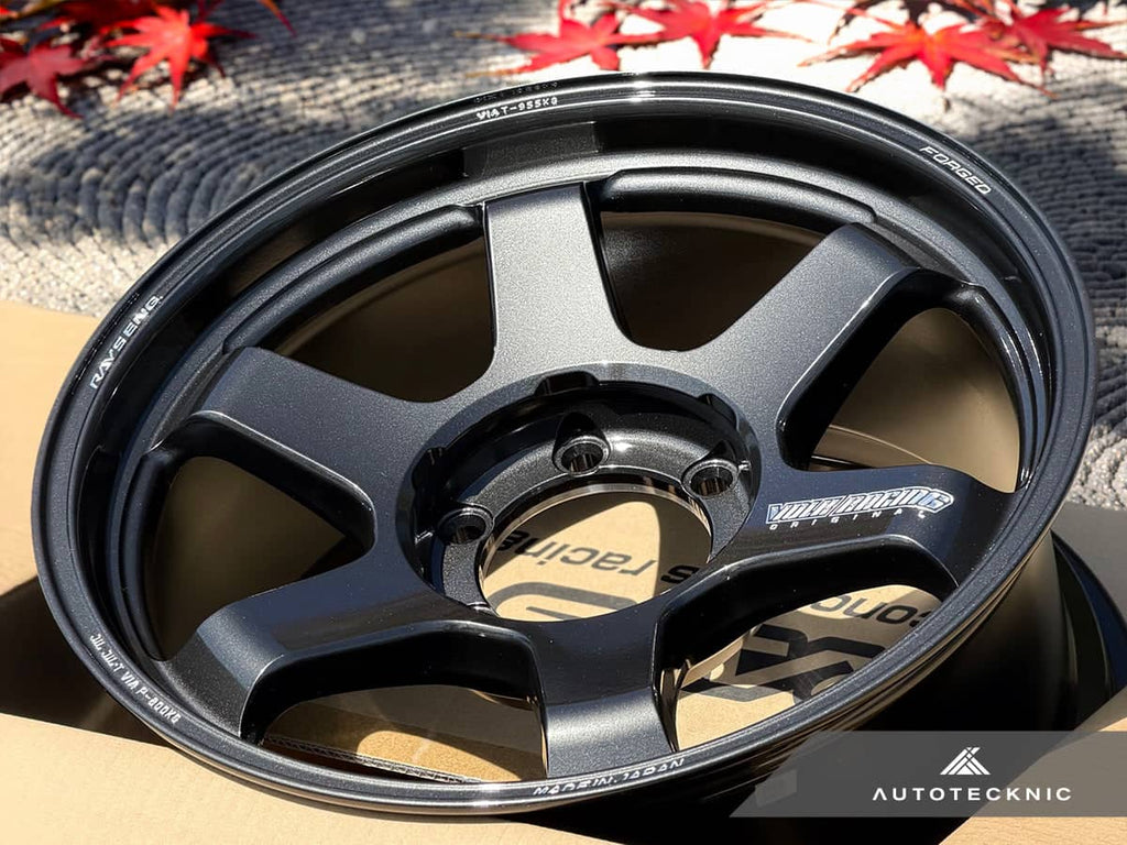 Kies-Motorsports AutoTecknic USA Volk Racing TE37 Ultra Large PCD M-Spec 18x9 +15 6x139.7 Diamond Black (Set of 4)