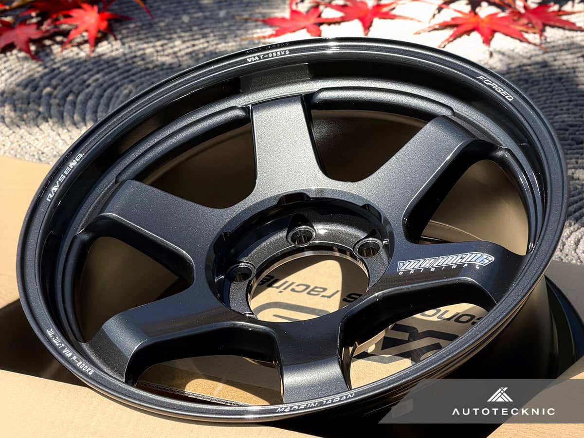 Kies-Motorsports AutoTecknic USA Volk Racing TE37 Ultra Large PCD M-Spec 18x9 +15 6x139.7 Diamond Black (Set of 4)