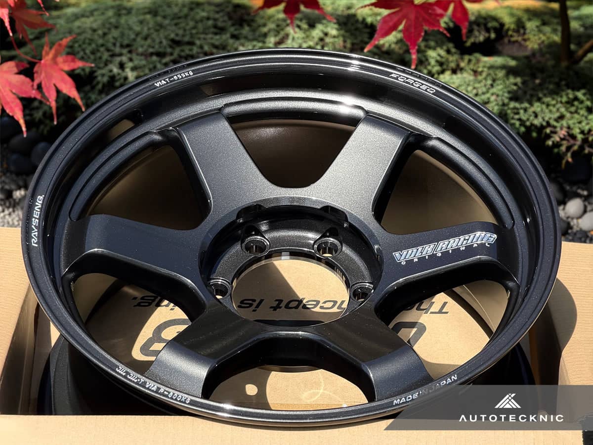 Kies-Motorsports AutoTecknic USA Volk Racing TE37 Ultra Large PCD M-Spec 18x9 +15 6x139.7 Diamond Black (Set of 4)