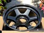Kies-Motorsports AutoTecknic USA Volk Racing TE37 Ultra Large PCD M-Spec 18x9 +15 6x139.7 Shining Black Metal (Set of 4)