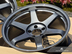 Kies-Motorsports AutoTecknic USA Volk Racing TE37SL 19x9.5 +22 / 19x10.5 +35 5x112 Dark Gunmetal - A90 Supra / BMW G2x (Set of 4)