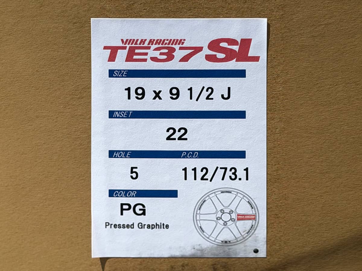 Kies-Motorsports AutoTecknic USA Volk Racing TE37SL 19x9.5 +22 / 19x10.5 +35 5x112 Pressed Graphite - A90 Supra / BMW G2x (Set of 4)
