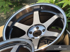 Kies-Motorsports AutoTecknic USA Volk Racing TE37SL 19x9.5 +22 / 19x10.5 +35 5x112 Pressed Graphite - A90 Supra / BMW G2x (Set of 4)