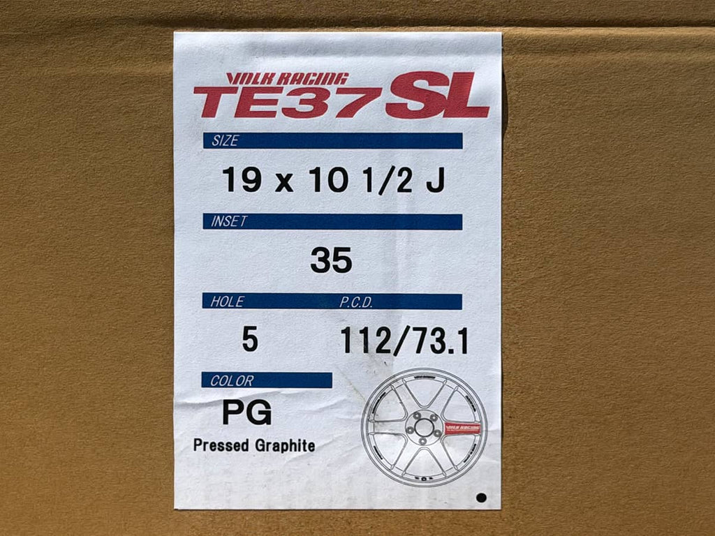 Kies-Motorsports AutoTecknic USA Volk Racing TE37SL 19x9.5 +22 / 19x10.5 +35 5x112 Pressed Graphite - A90 Supra / BMW G2x (Set of 4)
