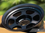 Kies-Motorsports AutoTecknic USA Volk Racing TE37XT Black Shadow LTD 16x8 +0 5x150 Matte Translucent Black - Land Cruiser / Tundra / LX570 (Set of 4)
