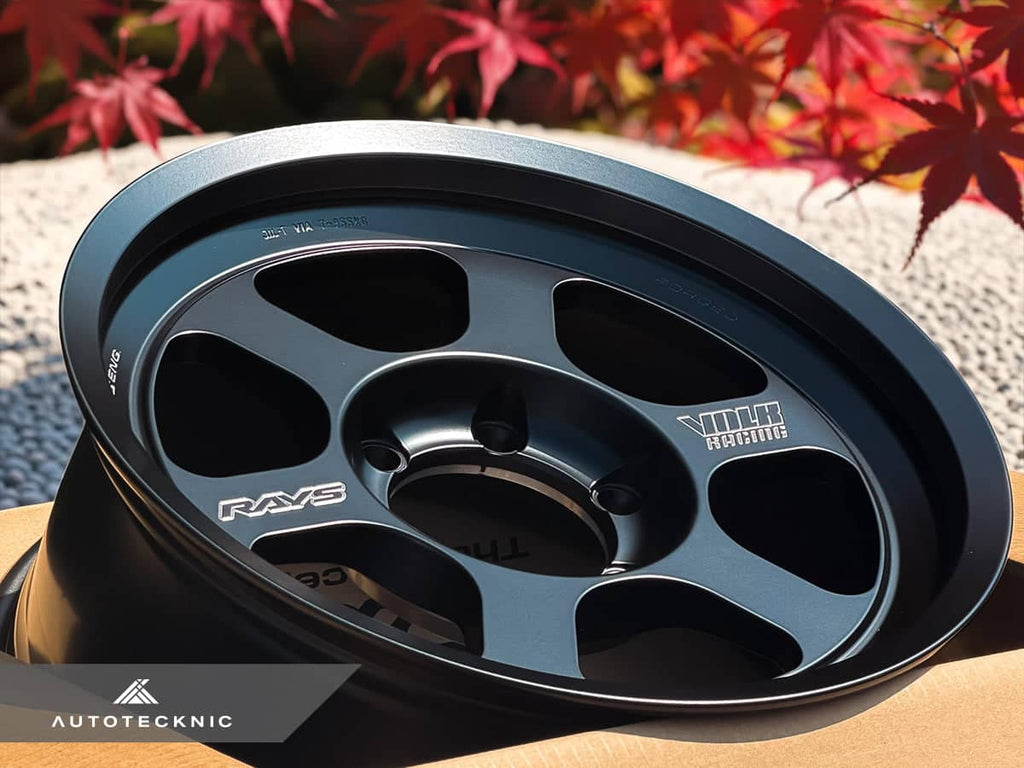 Kies-Motorsports AutoTecknic USA Volk Racing TE37XT Black Shadow LTD 17x8 +20 6x139.7 Matte Translucent Black - 6-Lug Toyota / Lexus Truck (Set of 4)