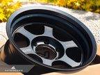 Kies-Motorsports AutoTecknic USA Volk Racing TE37XT Black Shadow LTD 17x8.5 -10 6x139.7 Matte Translucent Black - 6-Lug Toyota / Lexus Truck (Set of 4)