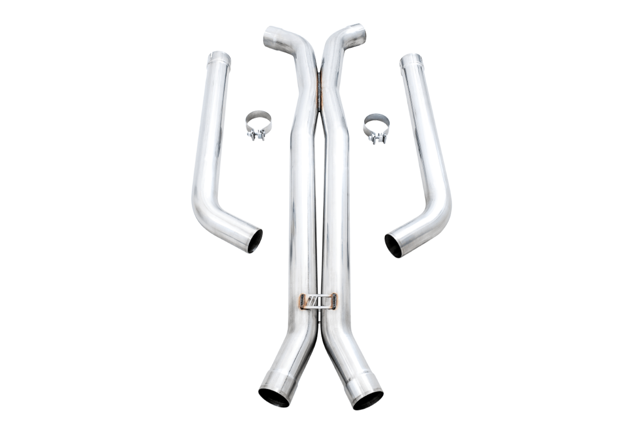 Kies Motorsports — AWE Performance mid pipes for F90 M5 in packaging, protected foam-lined AWE branded box