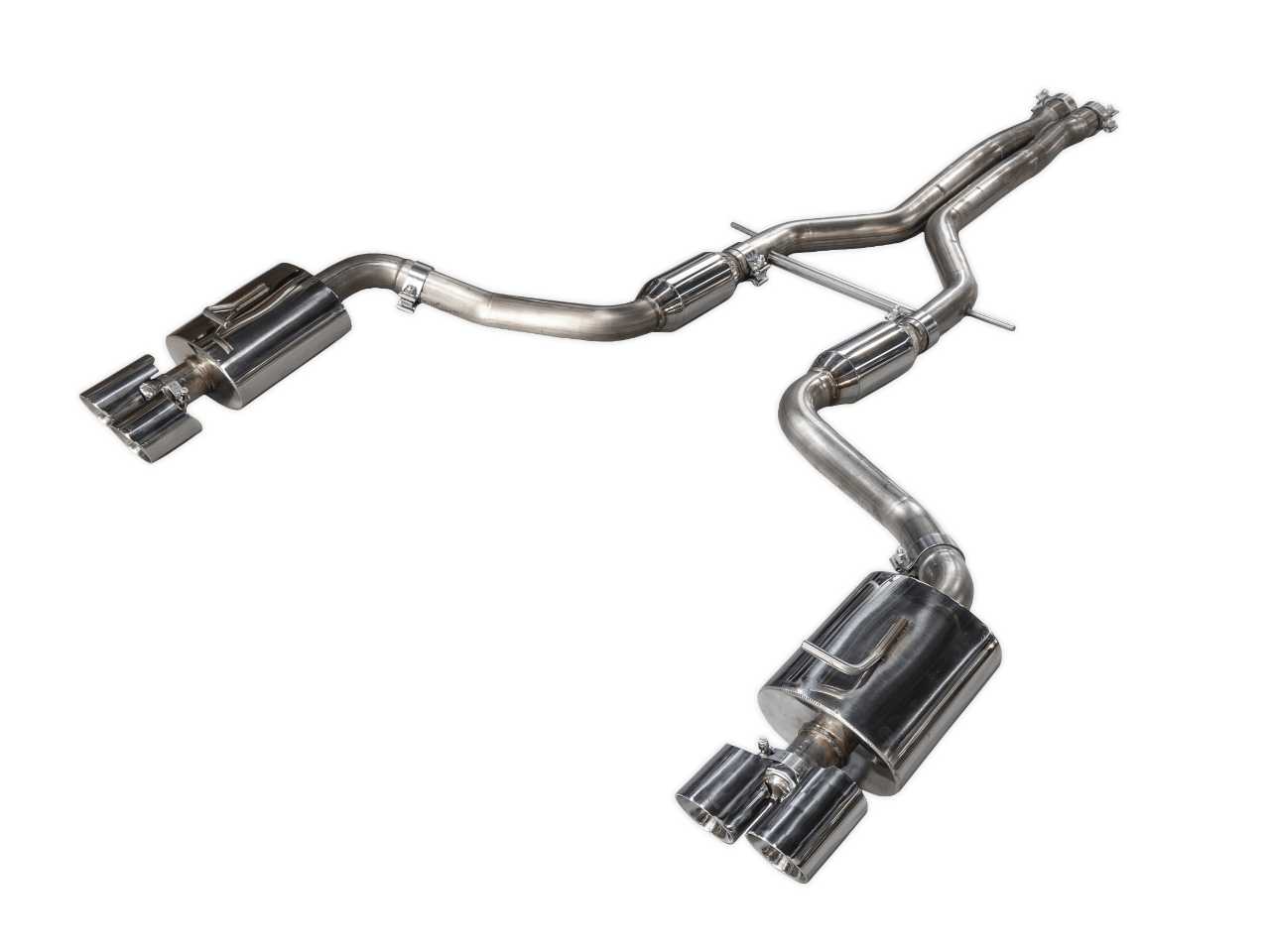 Kies Motorsports — AWE Exhaust Suite for Porsche 970 Panamera Turbo — full system on white background