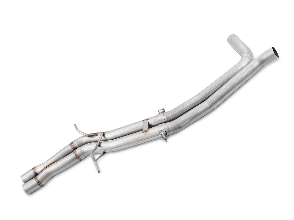 Kies Motorsports — AWE Macan S GTS exhaust installed on Porsche Macan — rear underside view