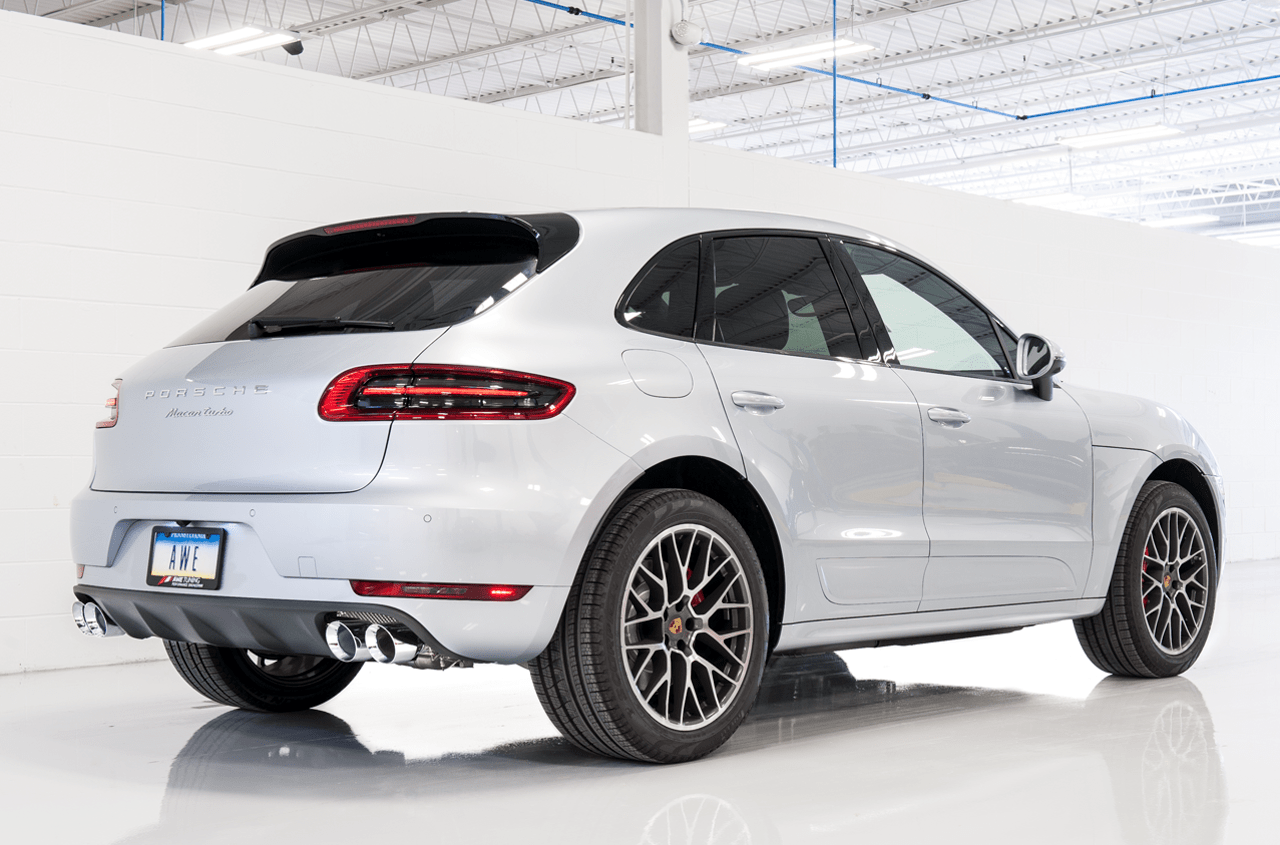 Kies Motorsports — AWE Macan Turbo exhaust label and documentation — AWE branding and warranty card