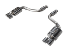 Kies Motorsports — AWE Exhaust Suite for Porsche 970 Panamera 2 and 4 — full system with chrome silver tips on white background