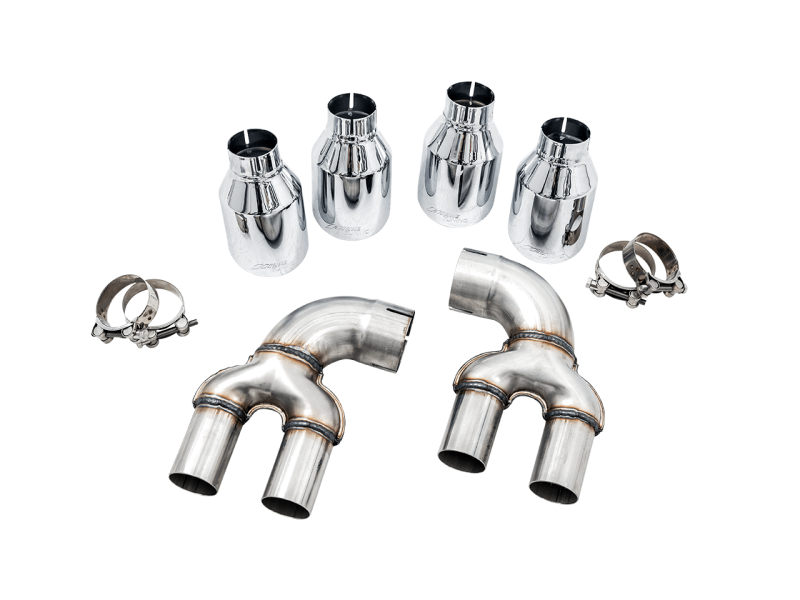 AWE 2019+ BMW M340i (G20) OE-Config-To-Quad Tip Conversion Kit - Chrome Silver Tip Secondary image