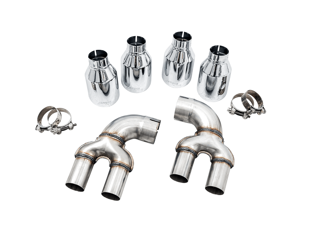 Kies-Motorsports AWE Tuning AWE Tuning 2019+ BMW M340i (G20) OE-Config-To-Quad Tip Conversion Kit - Chrome Silver Tip