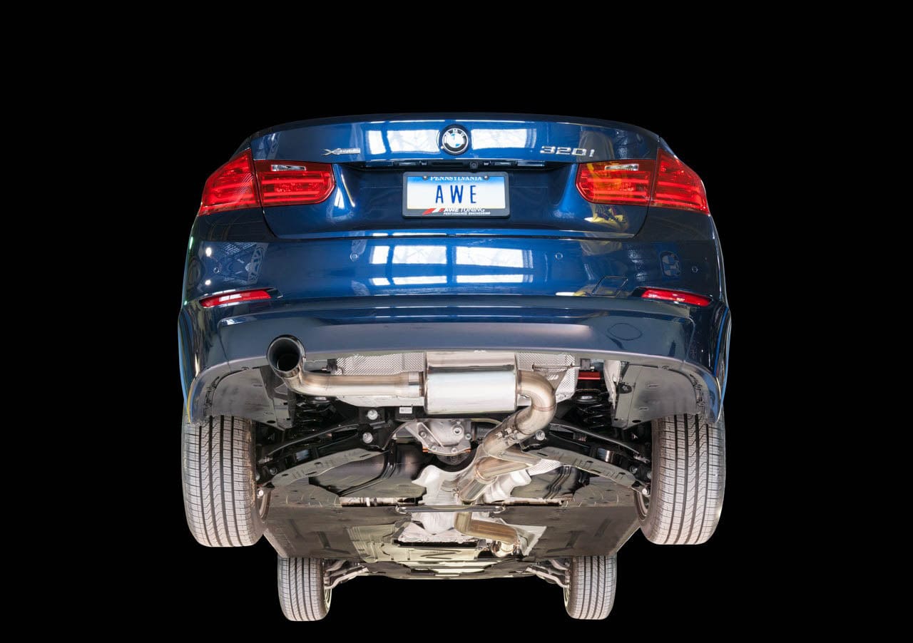 AWE BMW Exhaust Suite + Mid Pipe for the F30 320i – Kies Motorsports