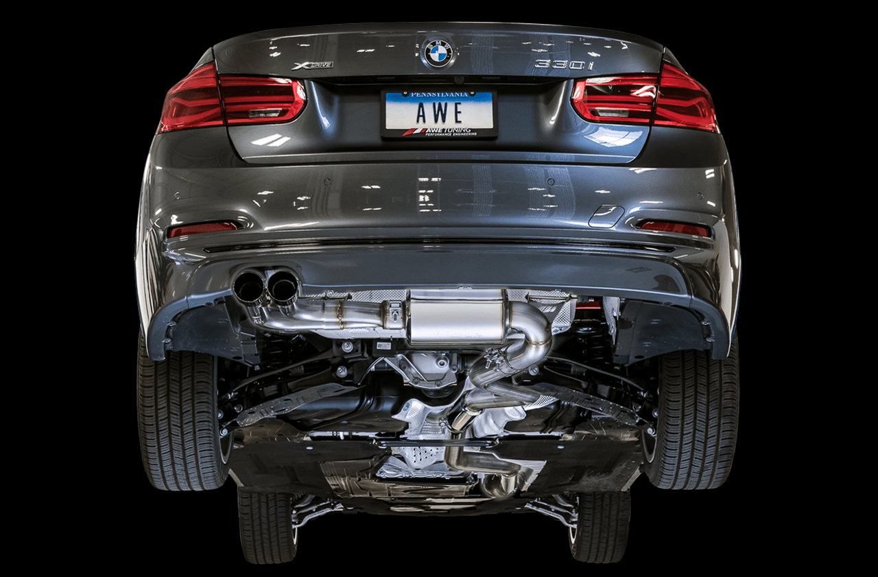 AWE BMW F3X 328i / 330i / 428i / 430i Touring Edition Axle-Back Exhaust  Single Side