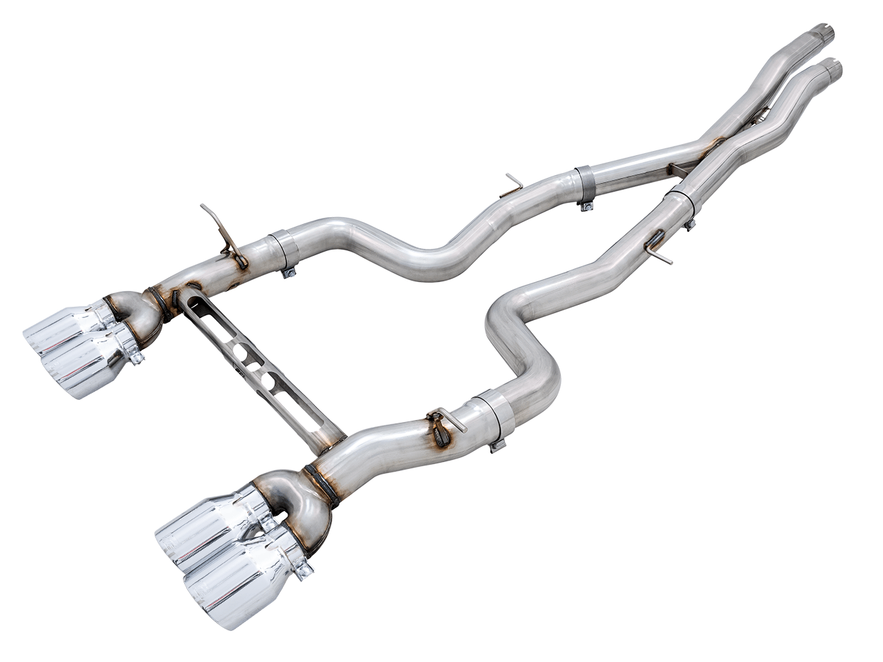 Kies-Motorsports AWE Tuning AWE Tuning BMW F8X M3/M4 Track Edition Catback Exhaust - Chrome Silver Tips Main image