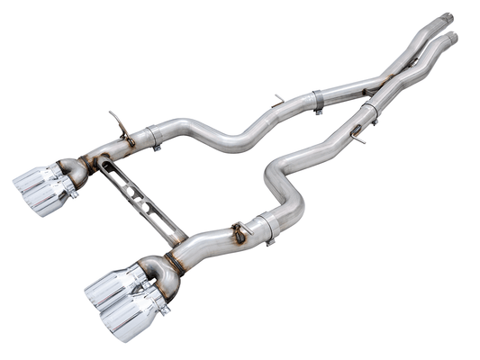 Kies-Motorsports AWE Tuning AWE Tuning BMW F8X M3/M4 Track Edition Catback Exhaust - Chrome Silver Tips