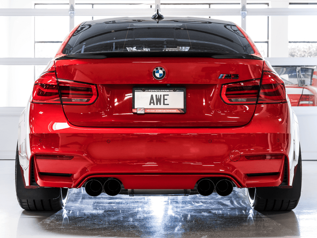 Kies-Motorsports AWE Tuning AWE Tuning BMW F8X M3/M4 Track Edition Catback Exhaust - Chrome Silver Tips