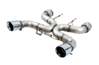 Kies Motorsports — AWE Performance Exhaust for McLaren 720S — full system with chrome silver tips on white background
