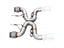 Kies Motorsports — AWE Performance Exhaust for McLaren 720S — OEM tip option, full system on white background