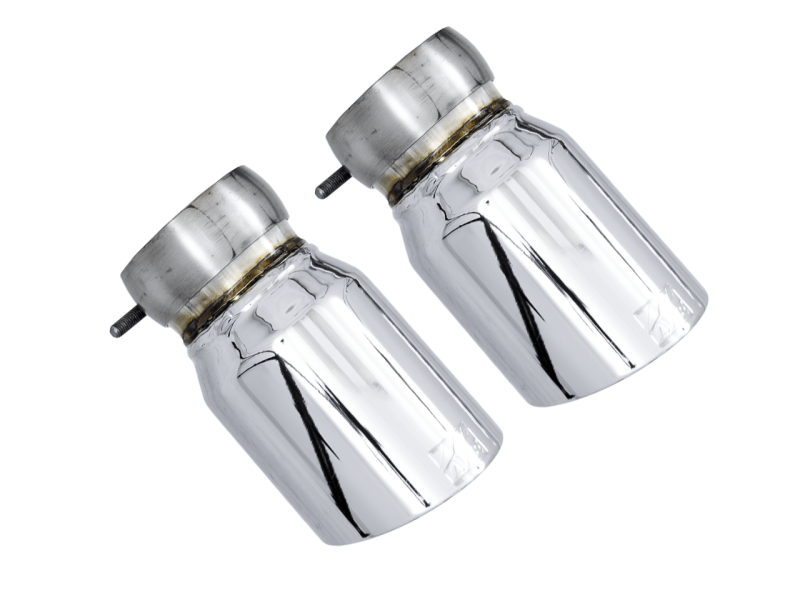 Kies Motorsports — AWE Chrome Silver tip set for McLaren 720S — quad tips, polished finish on white background Main image