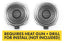Kies-Motorsports Bavsound Bavsound Ghost Underseat Subwoofers for BMW, V2, 4 Ohm, Pair [REQUIRES HEAT GUN & DRILL]