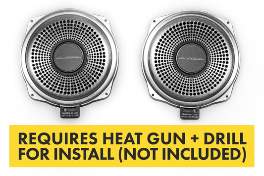 Kies-Motorsports Bavsound Bavsound Ghost Underseat Subwoofers for BMW, V3, 2 Ohm, Pair [REQUIRES HEAT GUN & DRILL]
