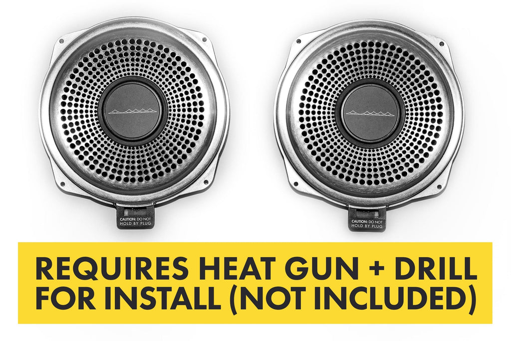 Kies-Motorsports Bavsound Bavsound Ghost Underseat Subwoofers for BMW, V3, 8 Ohm, Pair [REQUIRES HEAT GUN & DRILL]