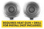 Kies-Motorsports Bavsound Bavsound Ghost Underseat Subwoofers for BMW, V3, 8 Ohm, Pair [REQUIRES HEAT GUN & DRILL]