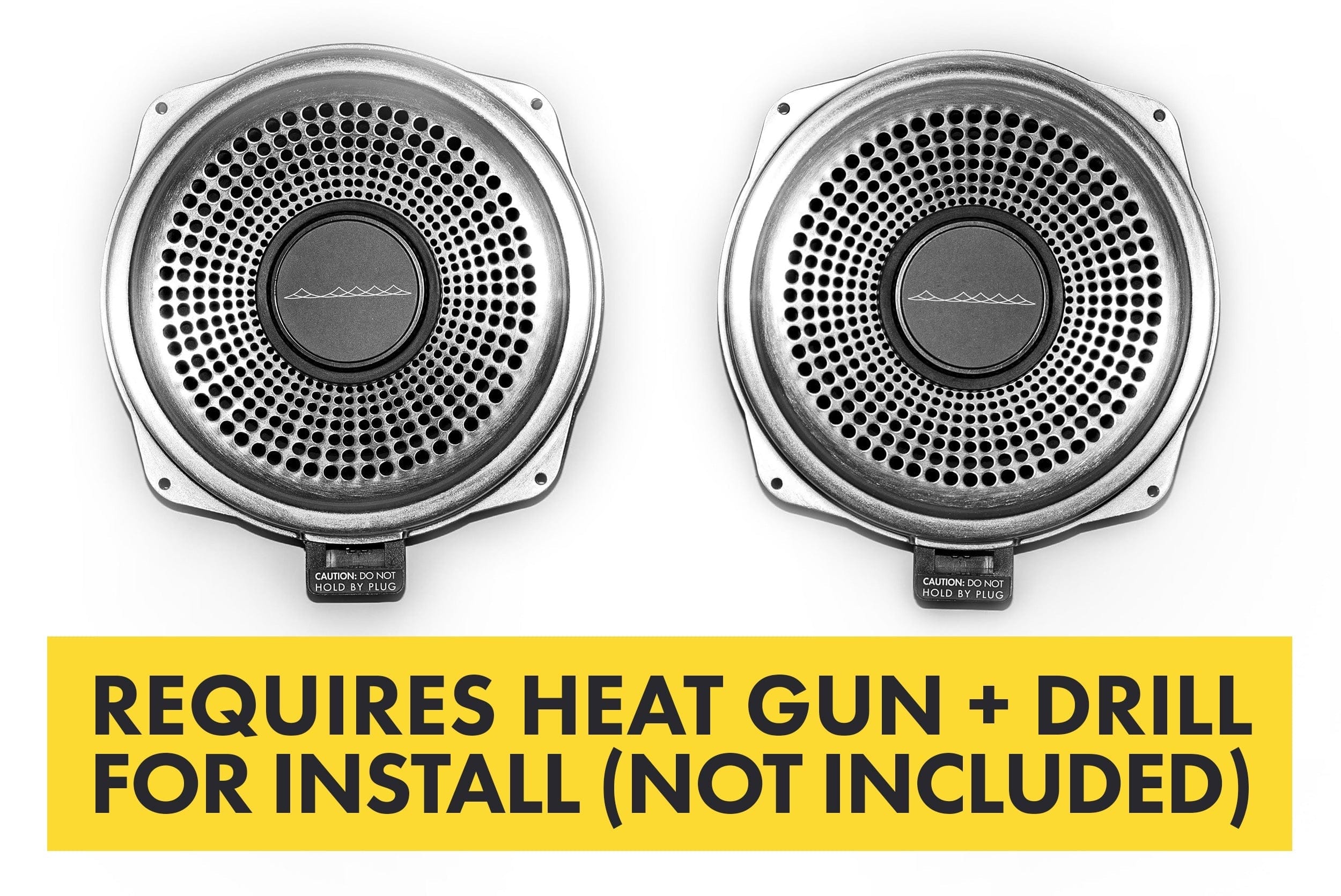 Kies-Motorsports Bavsound LLC Bavsound Ghost Underseat Subwoofers for BMW, V2, 4 Ohm, Pair [REQUIRES HEAT GUN & DRILL]