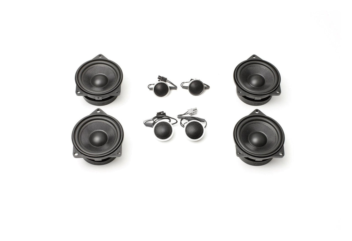Kies-Motorsports Bavsound LLC Stage One BMW Speaker Upgrade for E83 X3 with Premium Top Hi-Fi