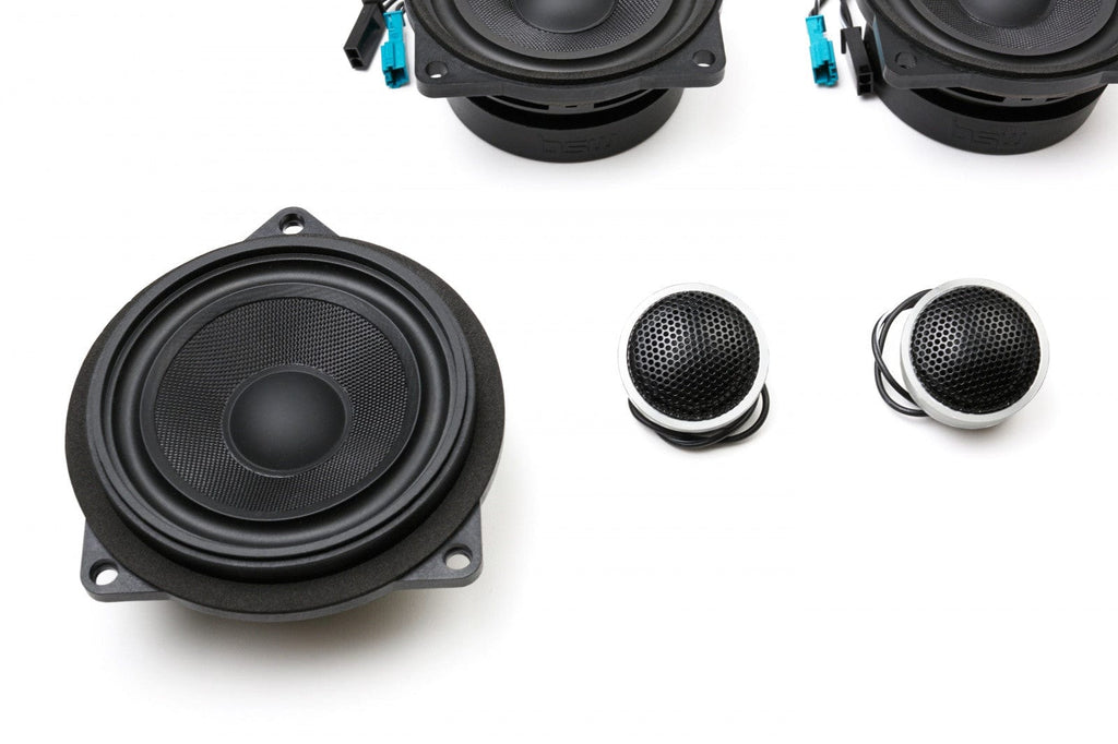 Kies-Motorsports Bavsound LLC Stage One BMW Speaker Upgrade for E84 X1 with Standard Hi-Fi/Premium Top Hifi