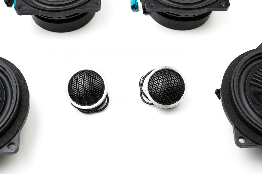 Kies-Motorsports Bavsound LLC Stage One BMW Speaker Upgrade for E84 X1 with Standard Hi-Fi/Premium Top Hifi
