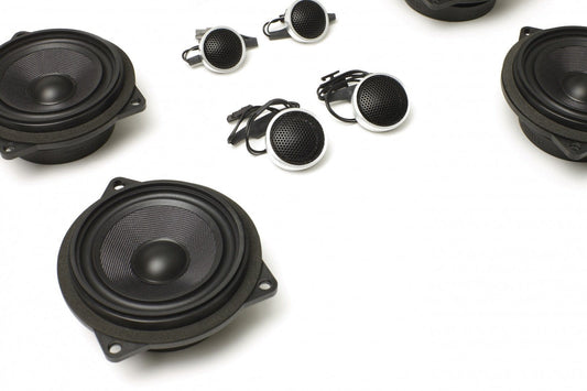 Kies-Motorsports Bavsound Stage One BMW Speaker Upgrade for 2007-2010 E93 Convertible with Standard Hi-Fi