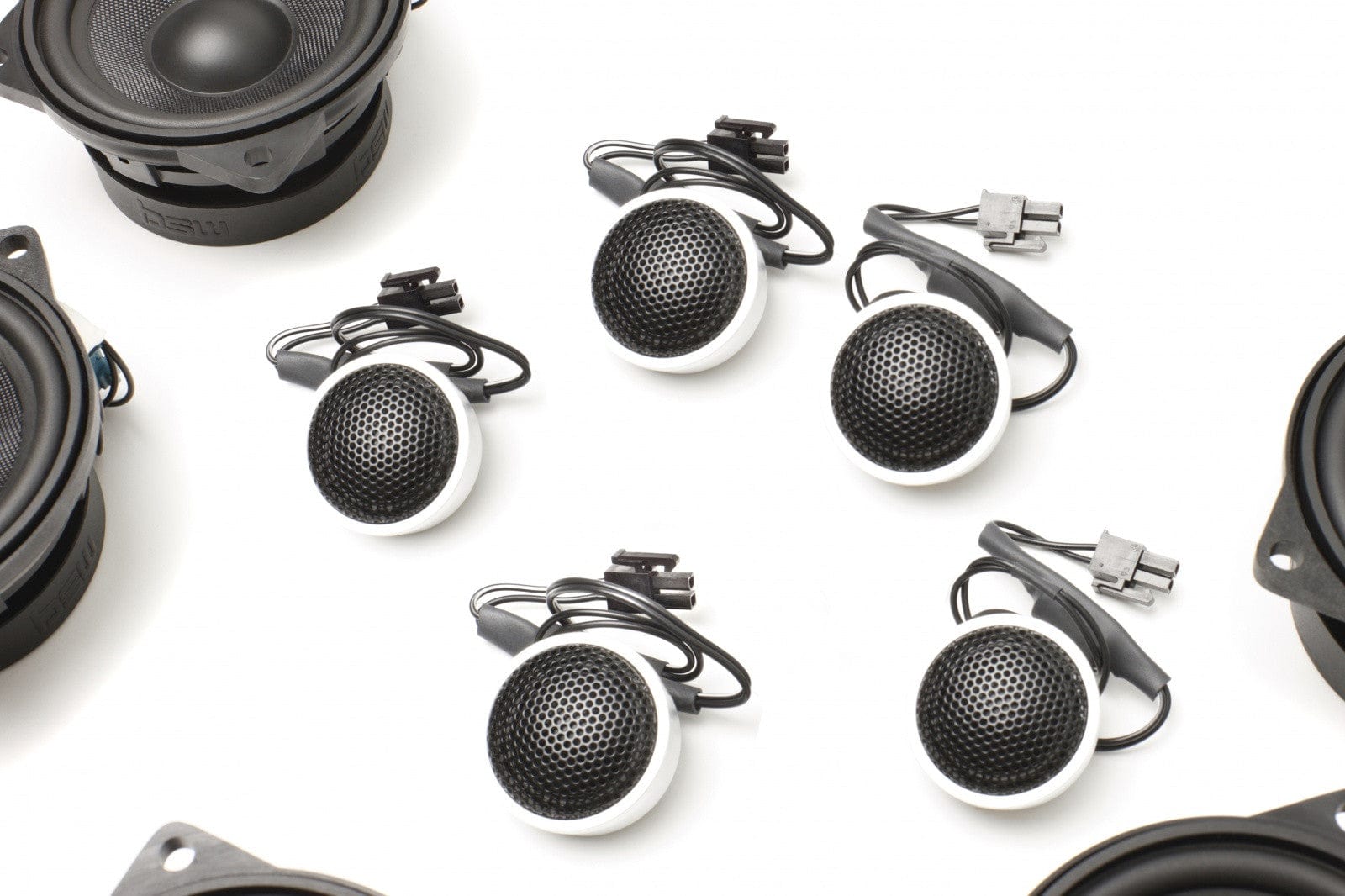 BACKORDERED - SHIPS SECOND HALF OF NOVEMBER - RECOMMEND YOU ORDER NOW TO LOCK IN DISCOUNT AND LIMITED FUTURE INVENTORY - Stage One BMW Speaker Upgrade for E70/E71 X5/X6 with Standard Hi-Fi Secondary image