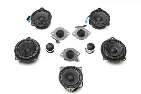 Kies-Motorsports Bavsound Stage One BMW Speaker Upgrade for F22/F87 Coupe with Harman Kardon