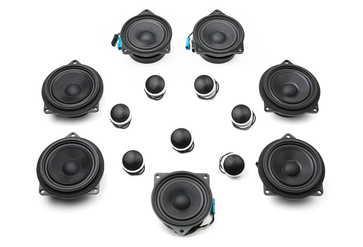 Kies-Motorsports Bavsound Stage One BMW Speaker Upgrade for F25 X3 with Harman Kardon